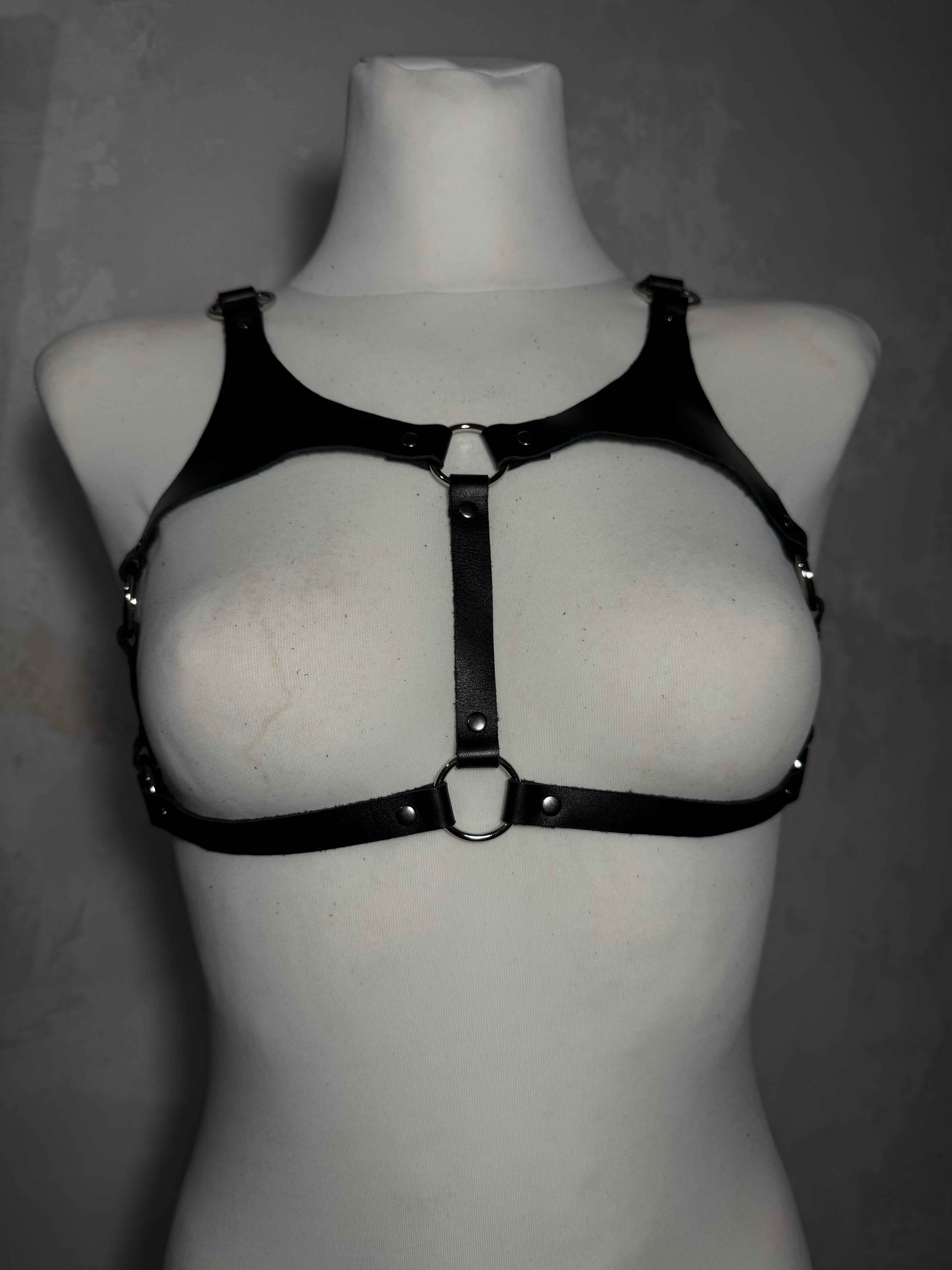 Leather Open Bra Harness