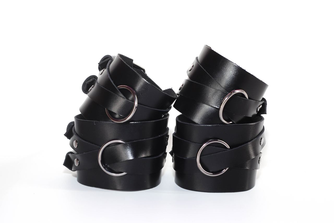 Leather Restraints Hand & Ankle Cuffs