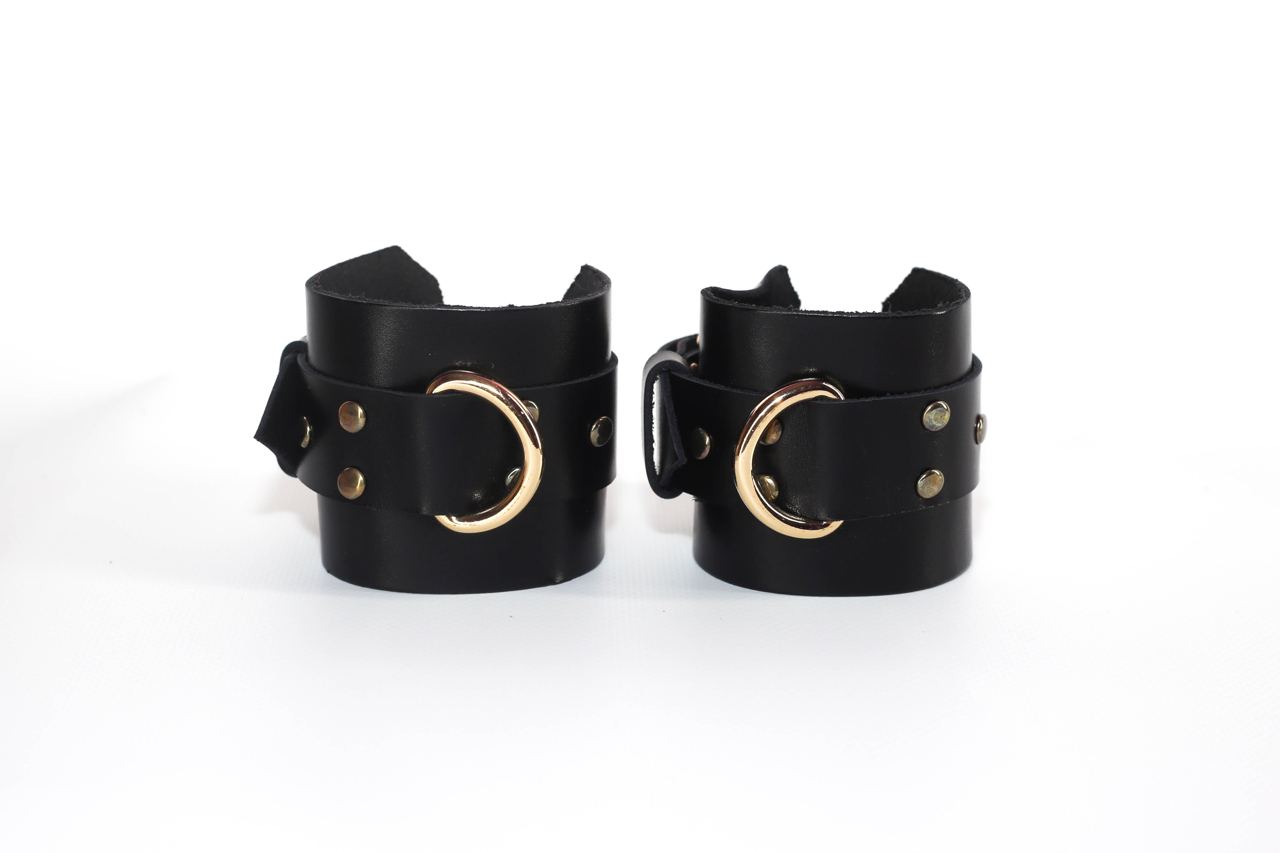 Leather Restraints Hand & Ankle Cuffs